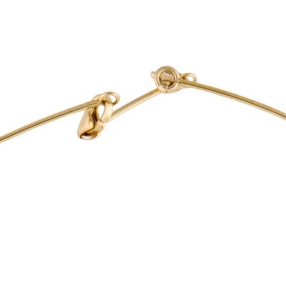 BACCARAT 18K 750 YELLOW GOLD RARE FRENCH CRYSTAL PENDANT NECKLACE - Picture 6 of 8
